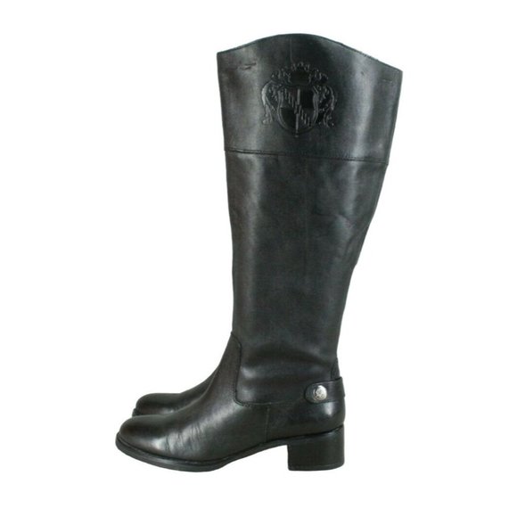 Franco Sarto Black Knee-High Boots - Picture 1 of 12